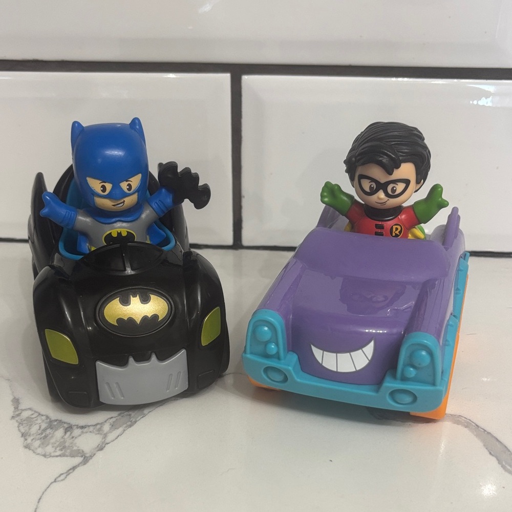 Little People Batman and Robin with vehicles 2020